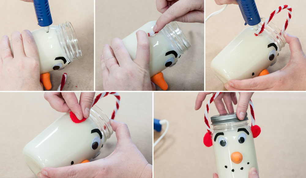Snowman freshener earmuffs