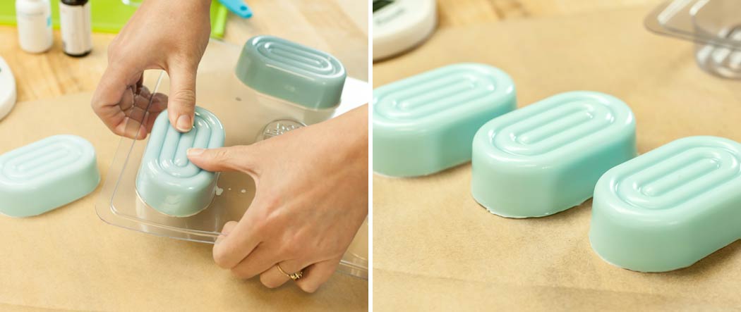 Removing melt and pour soap from soap mold