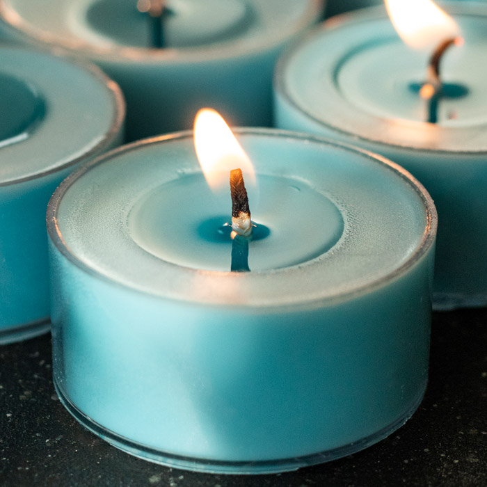 How to make tealight candles.