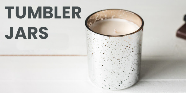 CandleScience Black Nordic Ceramic Tumbler Jar, Wholesale Candle Jars 12 PC Case