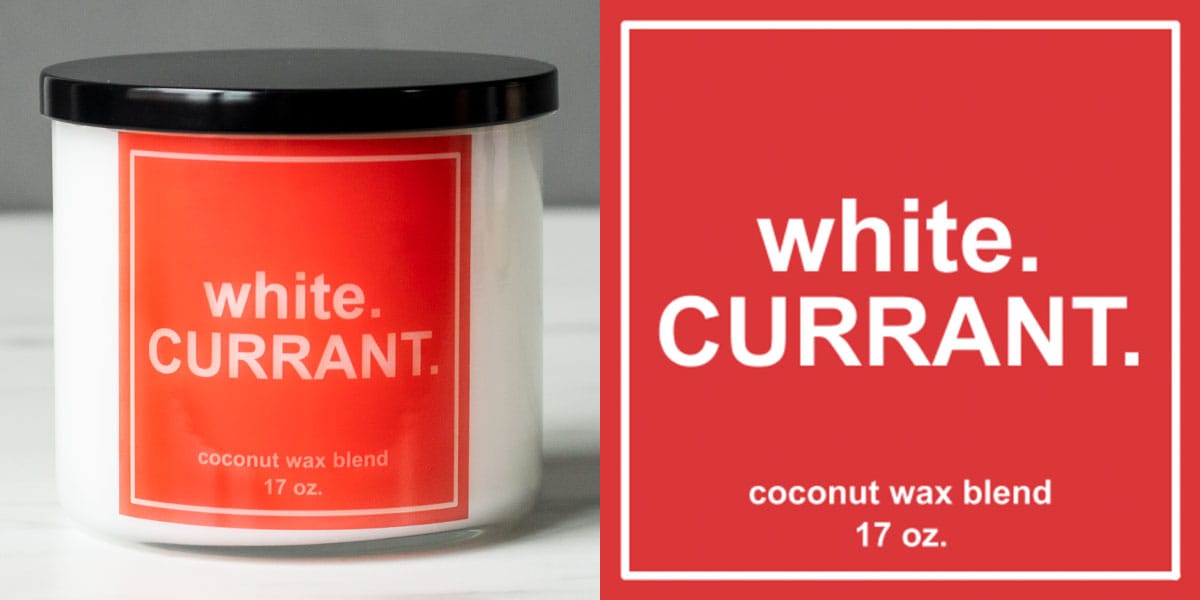 White Currant Fragrance Oil Candle