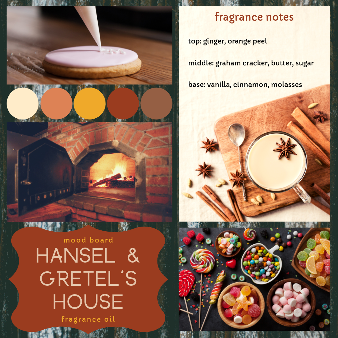 Hansel and Gretel's House fragrance oil Moon Board