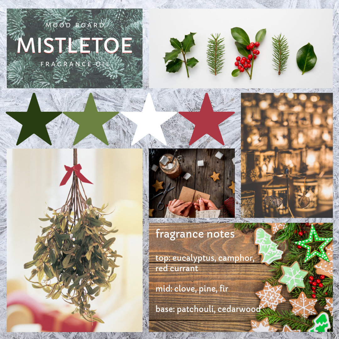 Mistletoe Fragrance Oil Mood Board