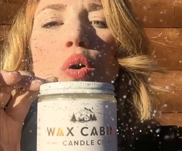 Jennifer Gunn with Wax Cabin Candle