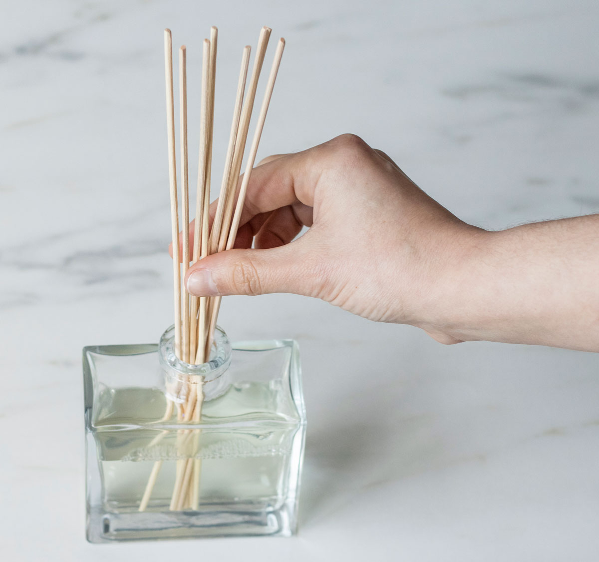 Add your reeds to the diffuser