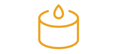 Love for candles icon.