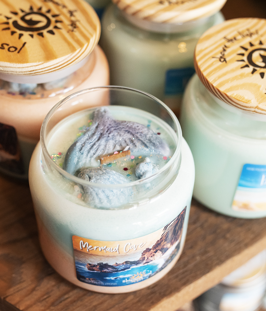 Mermaid cove candle.