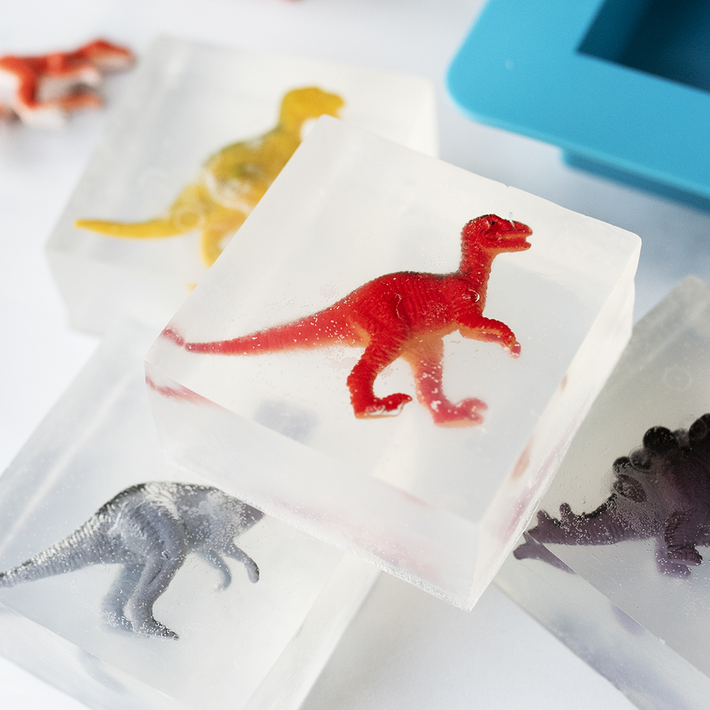How to make dinosaur soaps
