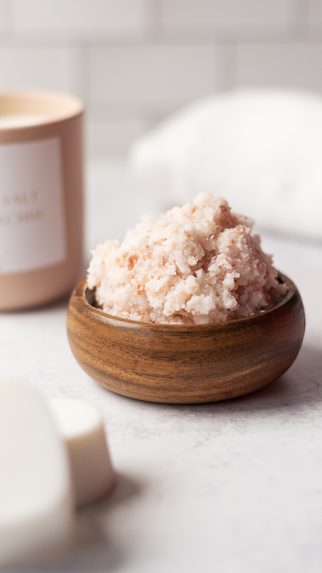 Himalayan pink salt scrub.