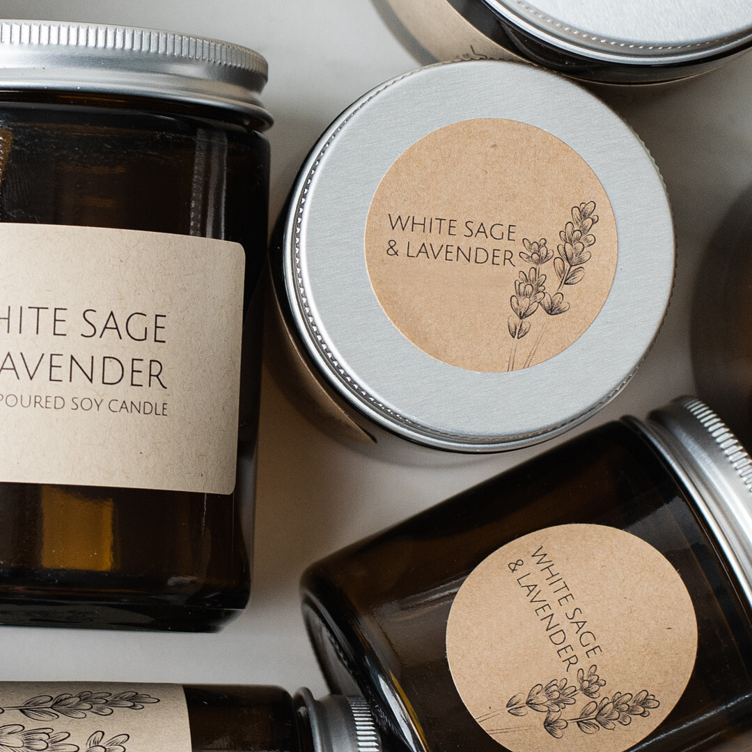 White label and private label candles