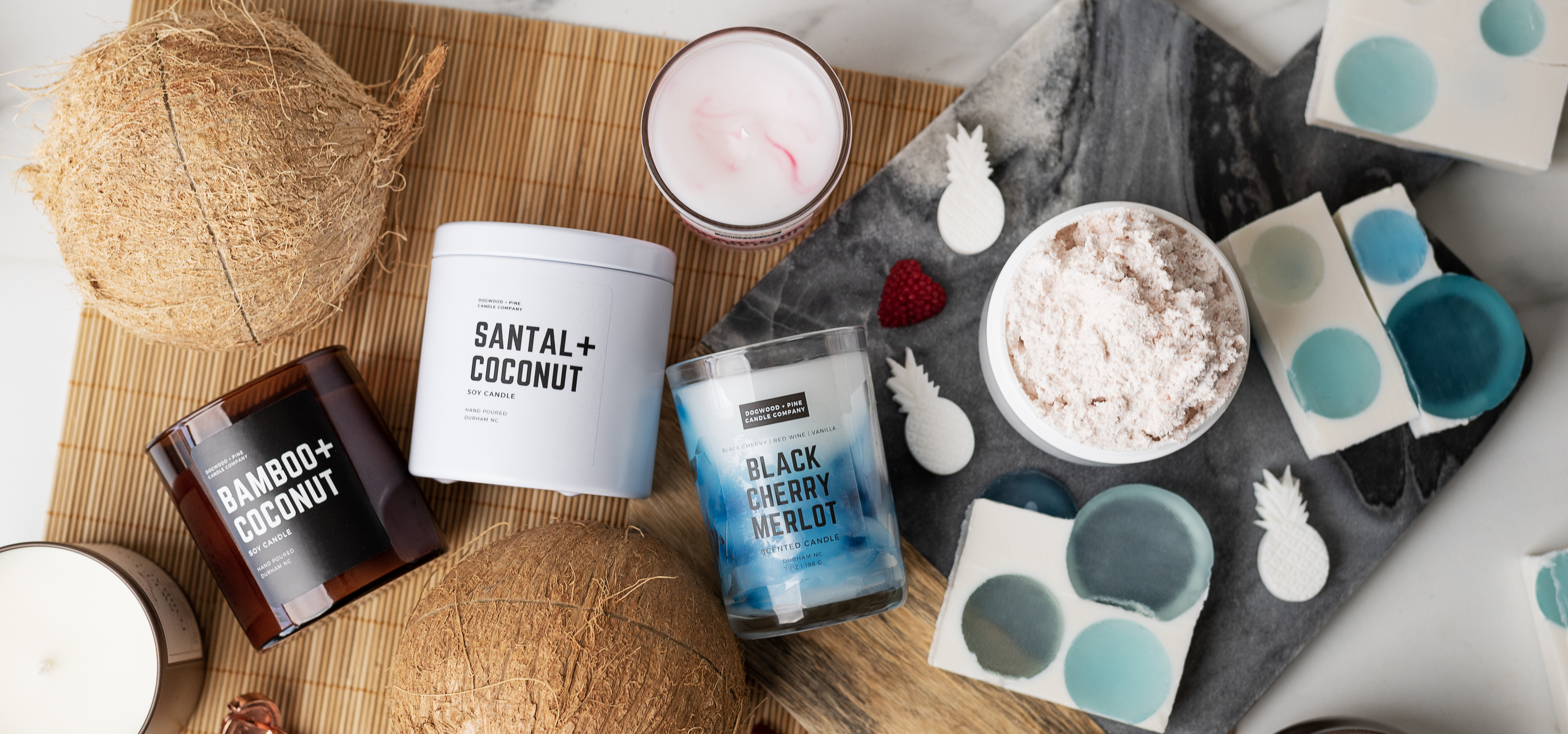 Santal + Coconut Soy Wax Blend Scented Candle | Beach Candle | Summer  Candle | Non-toxic | Handmade