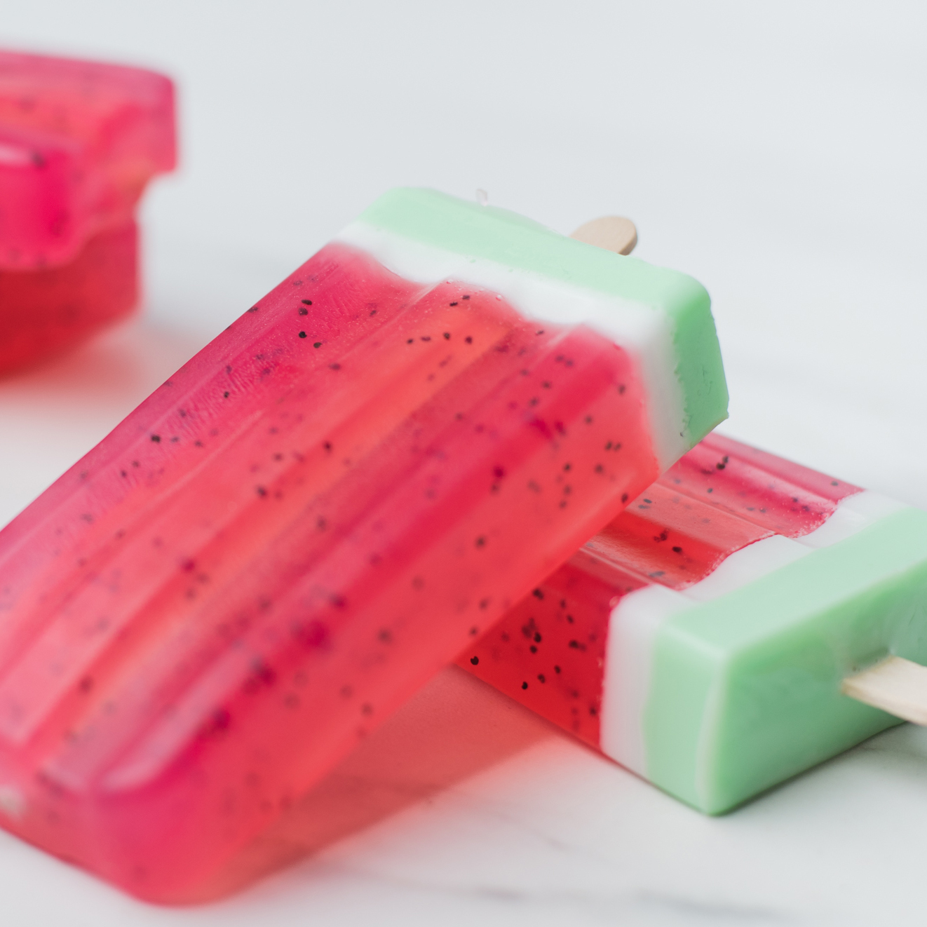 How to make watermelon popsicle soaps