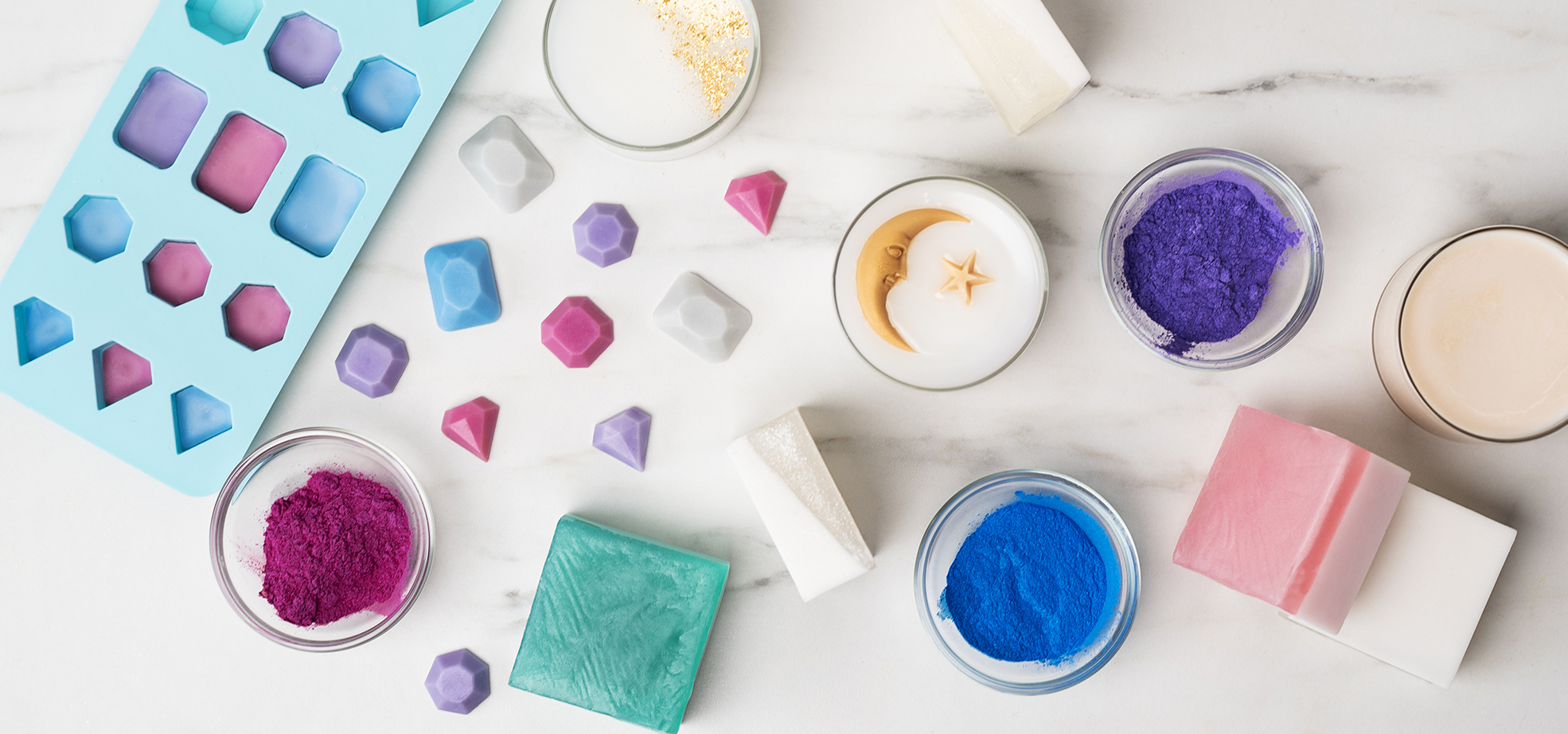mica project inspiration: soap, wax melts, and wickless candles