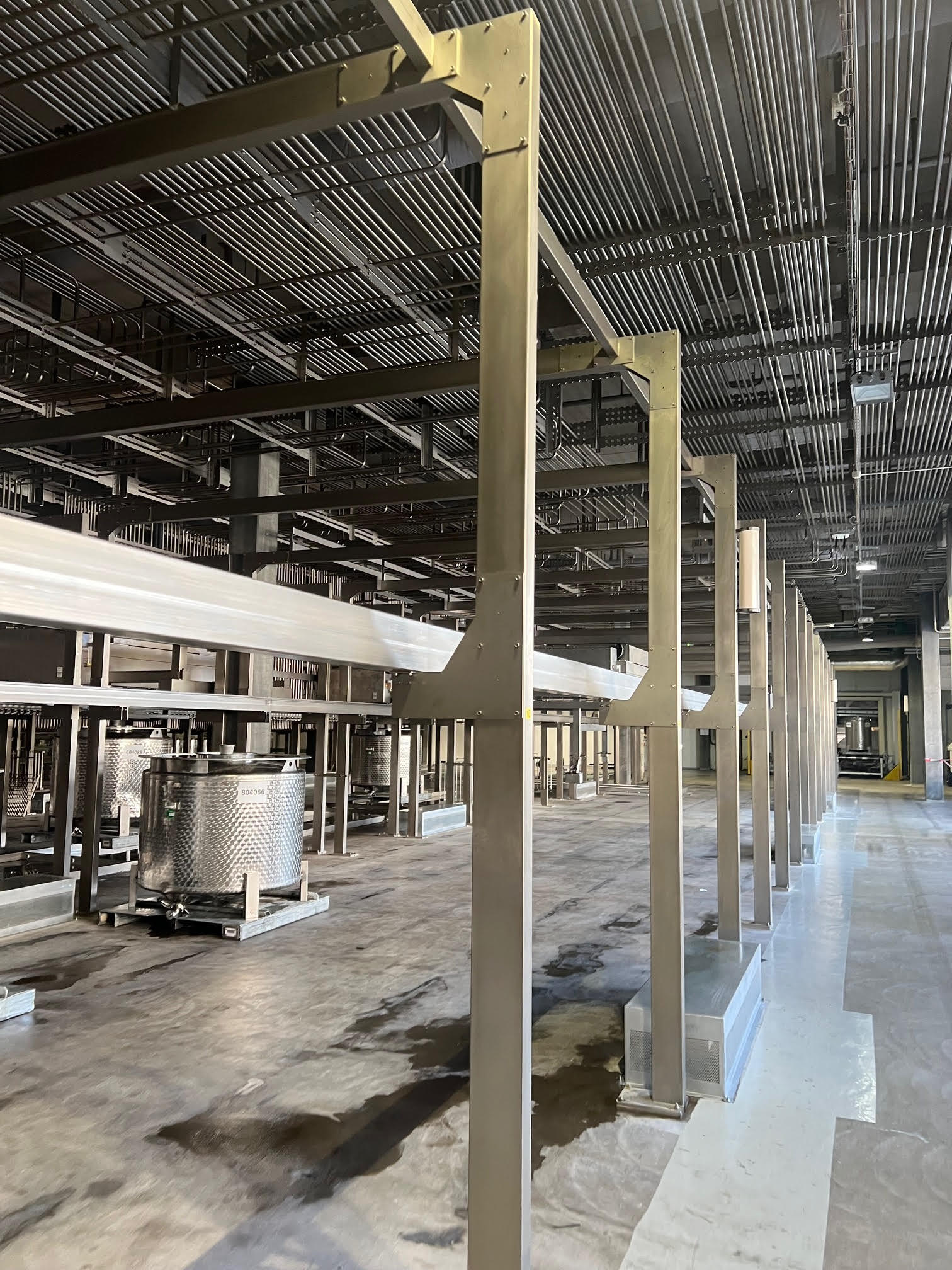 An inside view of a fragrance oil manufacturing facility.