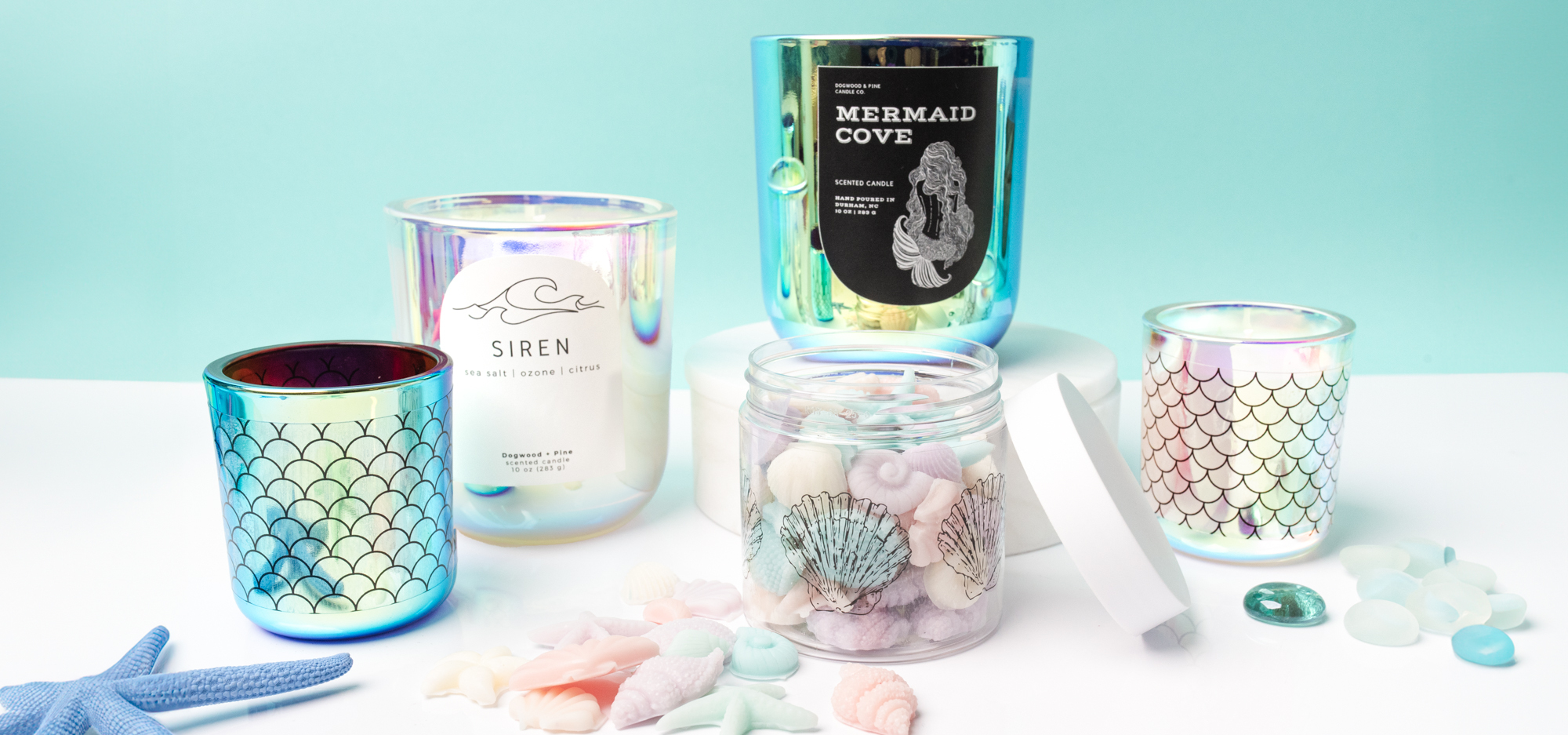 Upscale Mermaid Candles and Melts