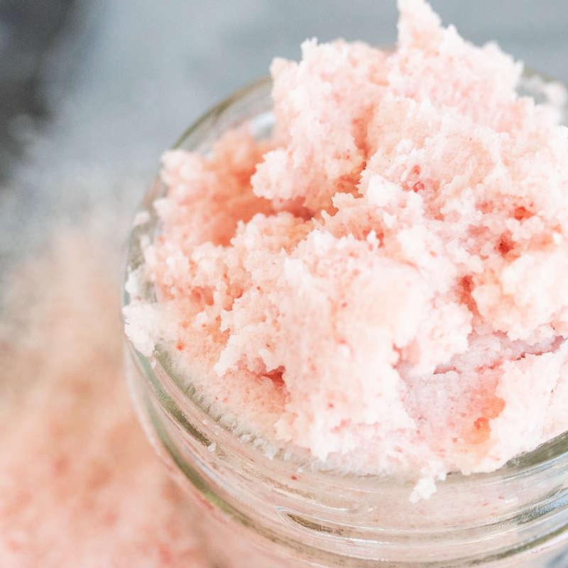 Himalayan pink salt scrub