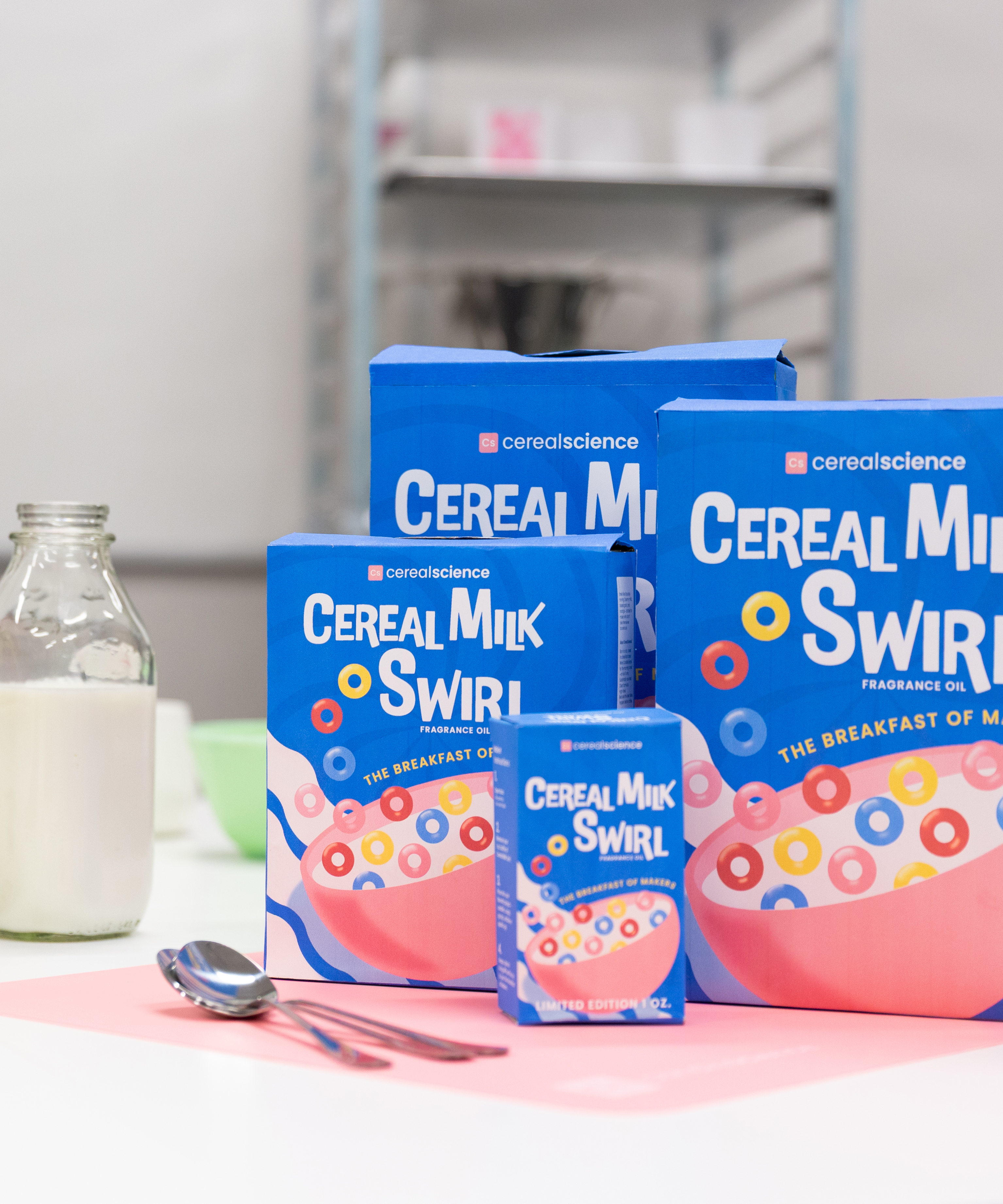 Cereal Milk Swirl cereal boxes.