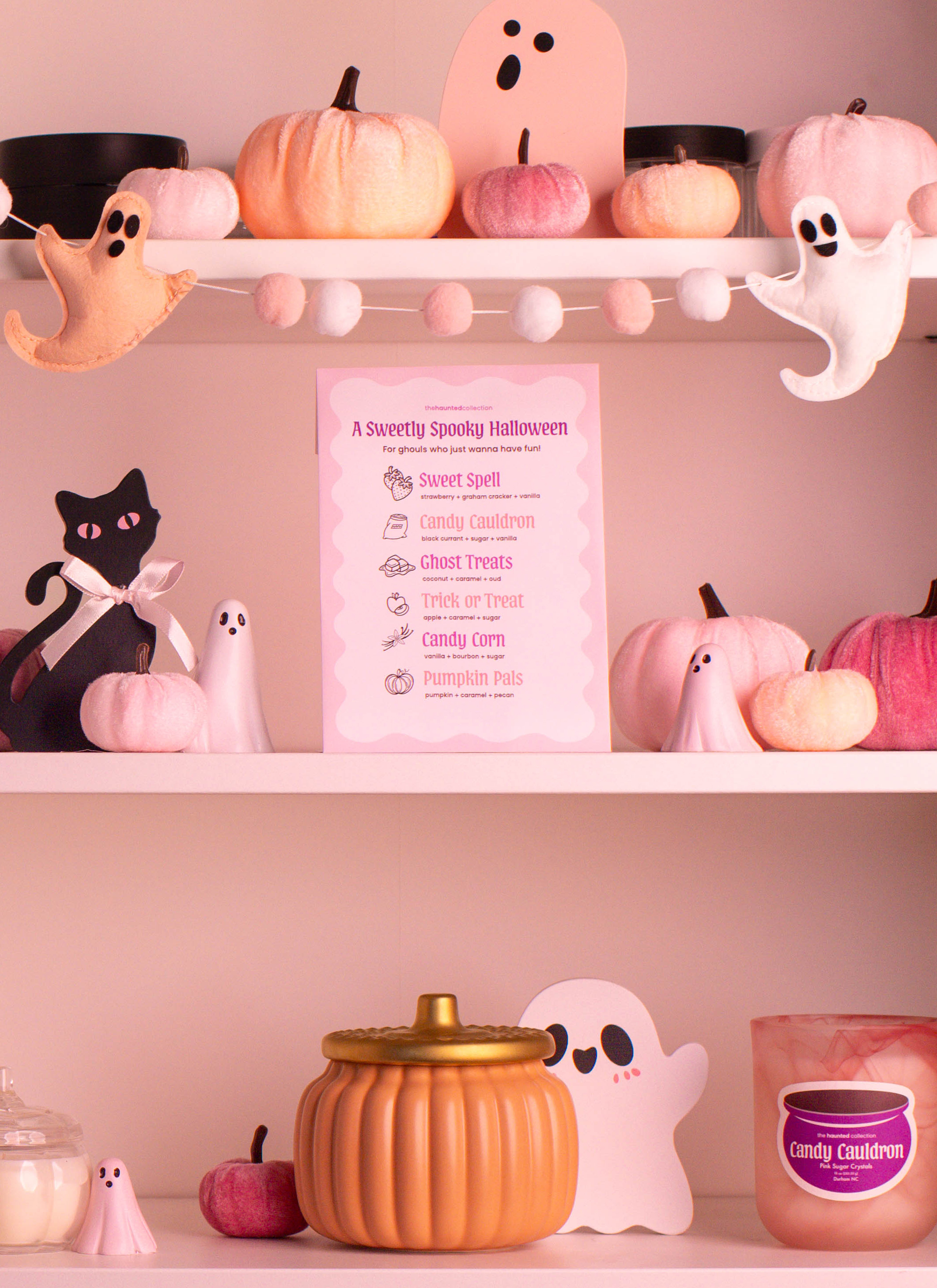 sweetly spooky shelf talker.