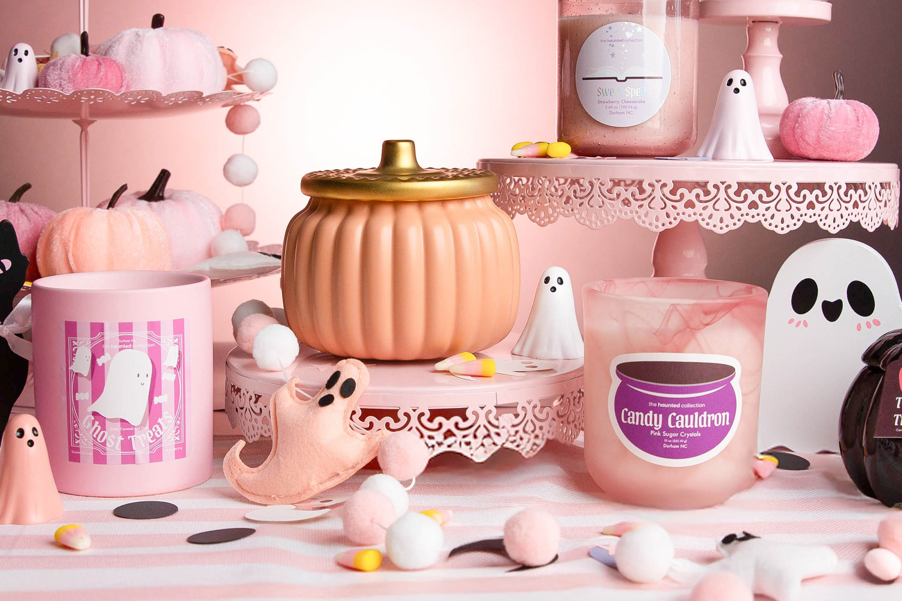 Sweetly Spooky Studio Halloween candles.
