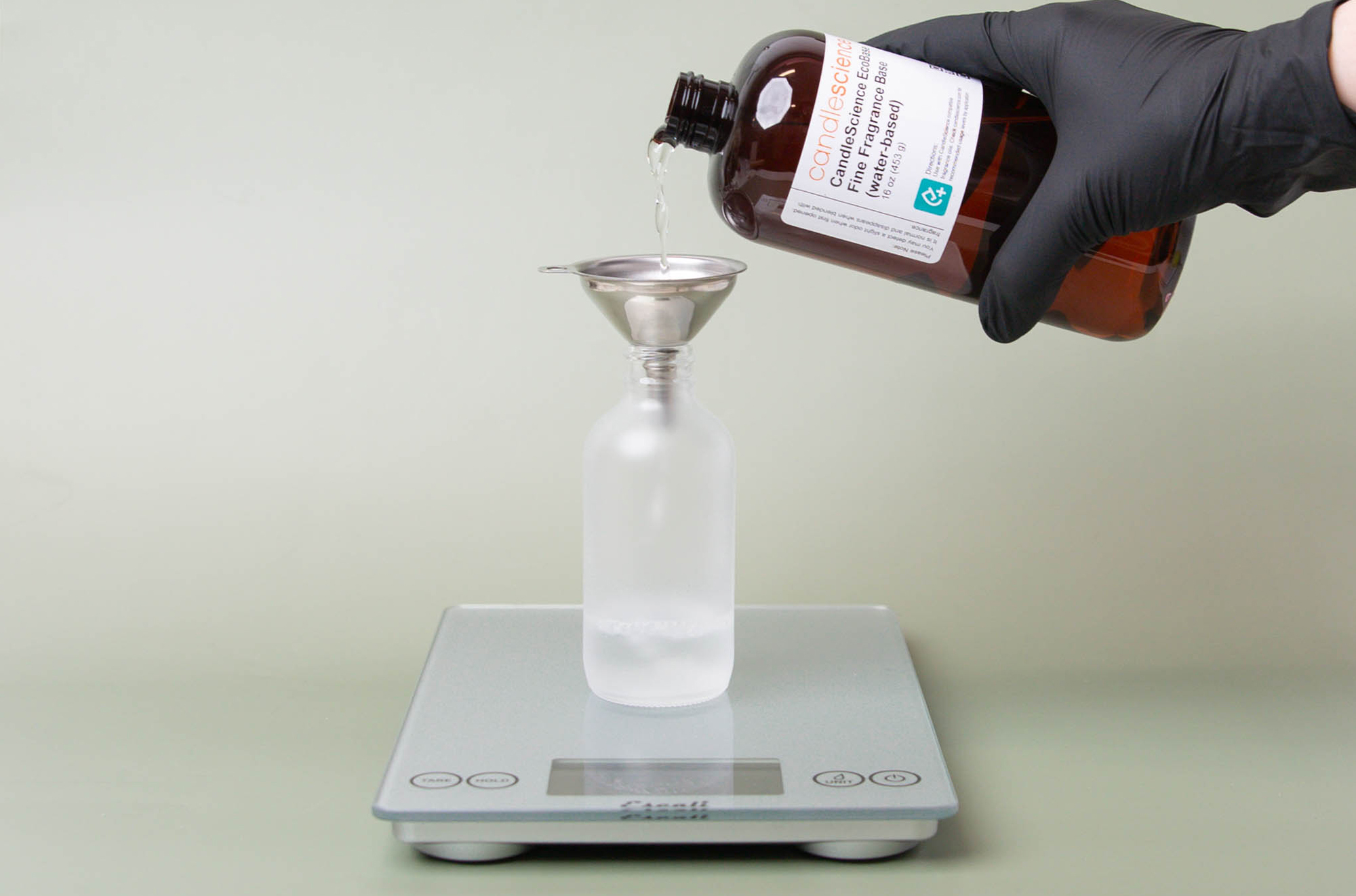 Determining fill line of bottle.