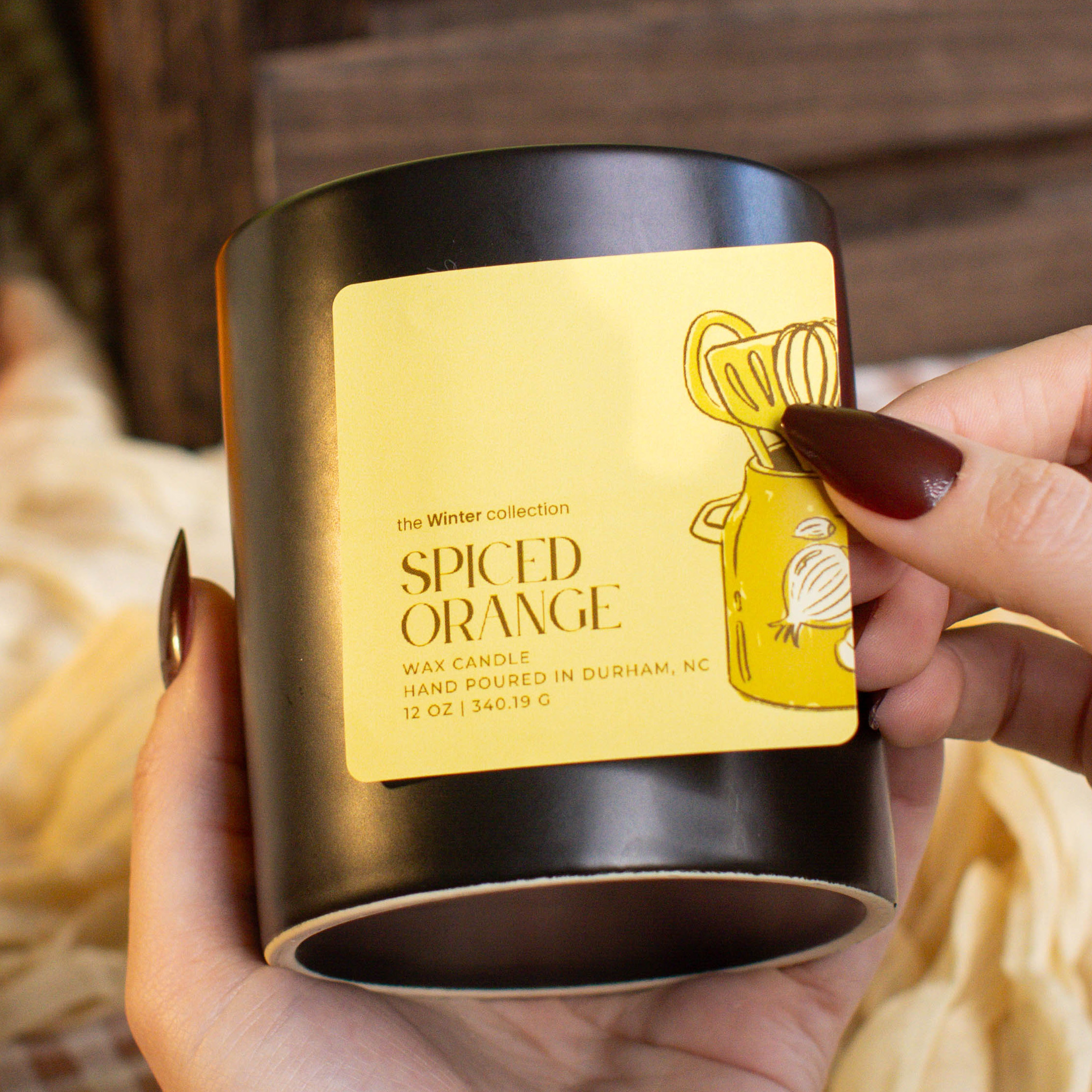 Harvest Kitchen Spiced Orange candle.