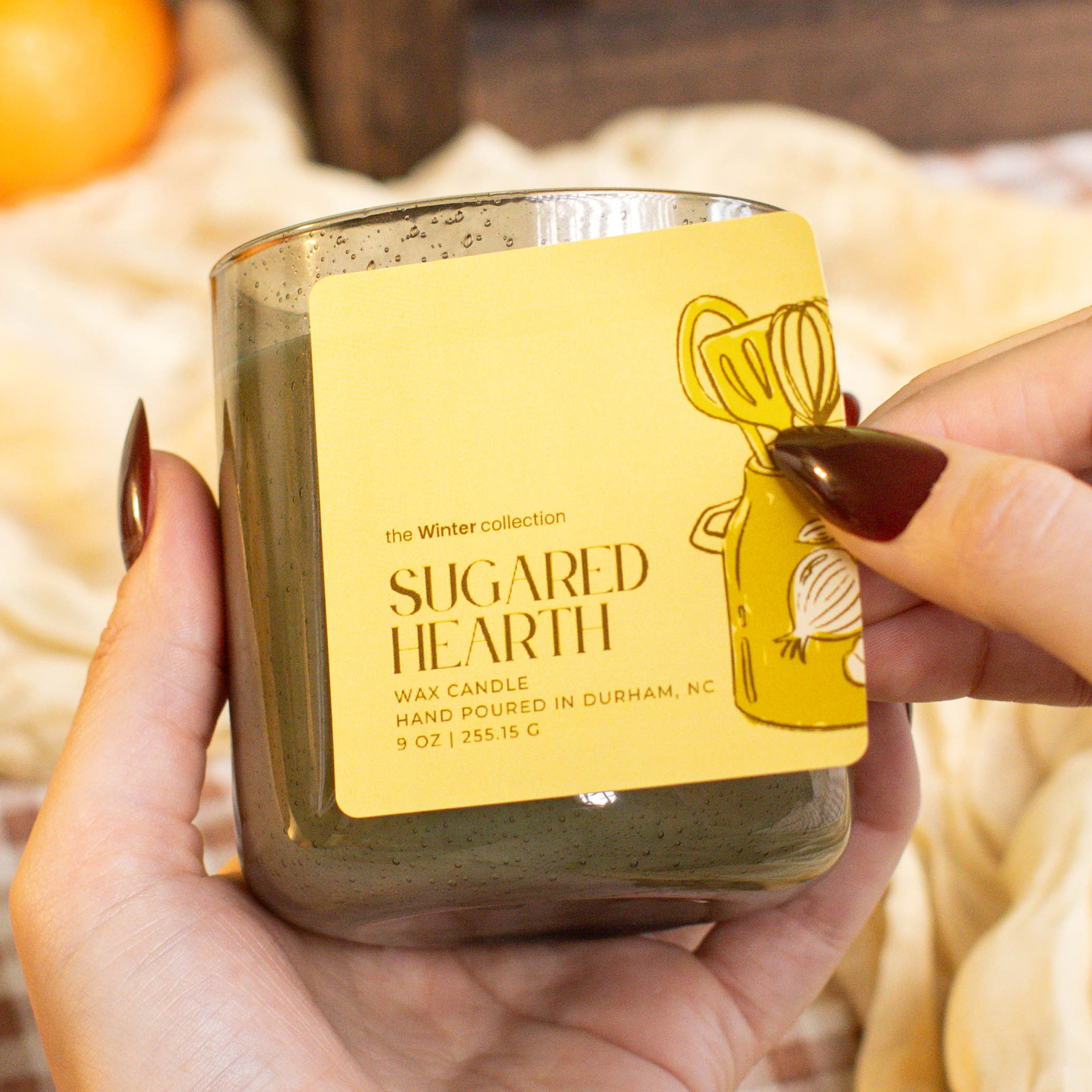 Harvest Kitchen Sugared Hearth candle.