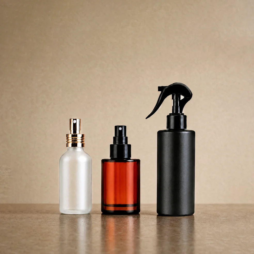 Fine Fragrance bottles and sprayers and pumps.
