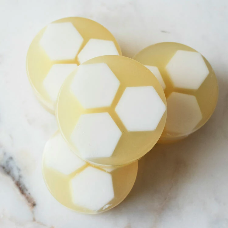 Honeycomb facial soap bars.