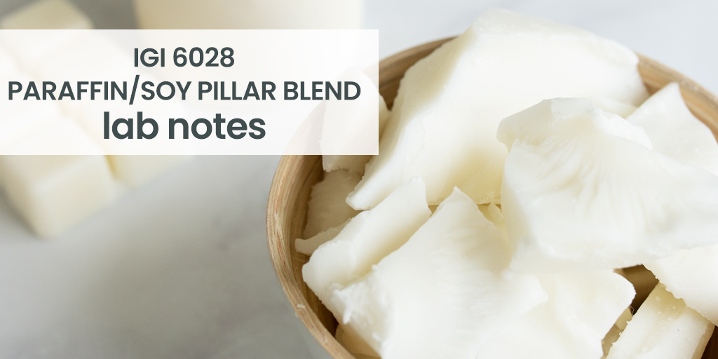 Lab Notes IGI 6028 Paraffin/Soy Pillar Wax Blend CandleScience