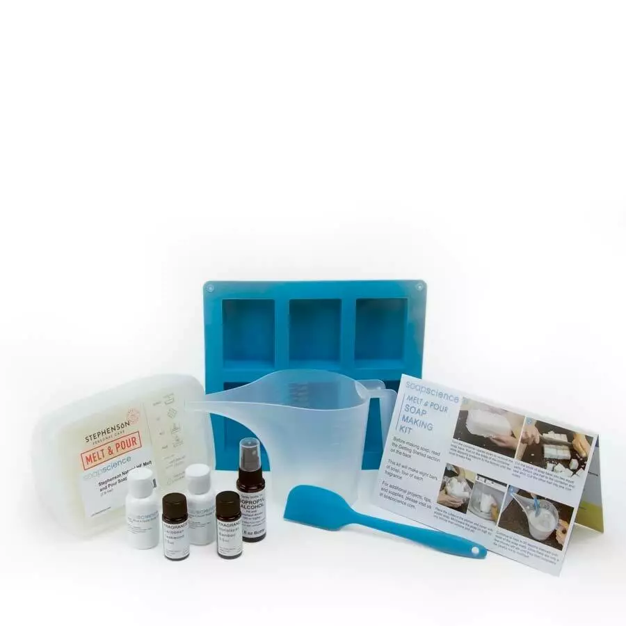 Melt and pour soap making kit.