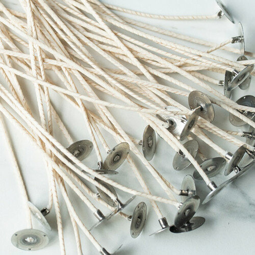 Close up of candle wicks.