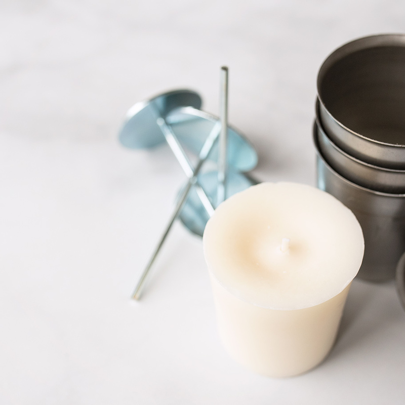flared votive candle mold