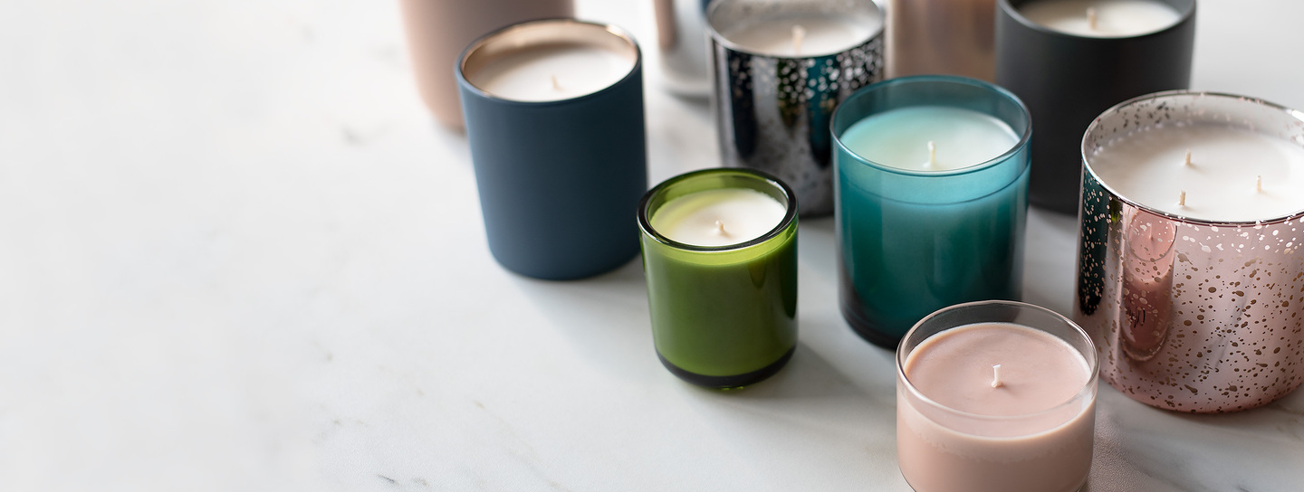 Tumbler jars for candle making.