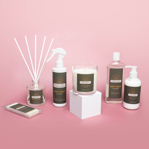 Home fragrance and bath & body products made with CandleScience supplies